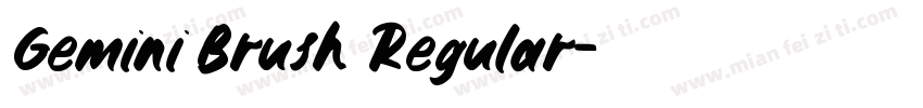 Gemini Brush Regular字体转换